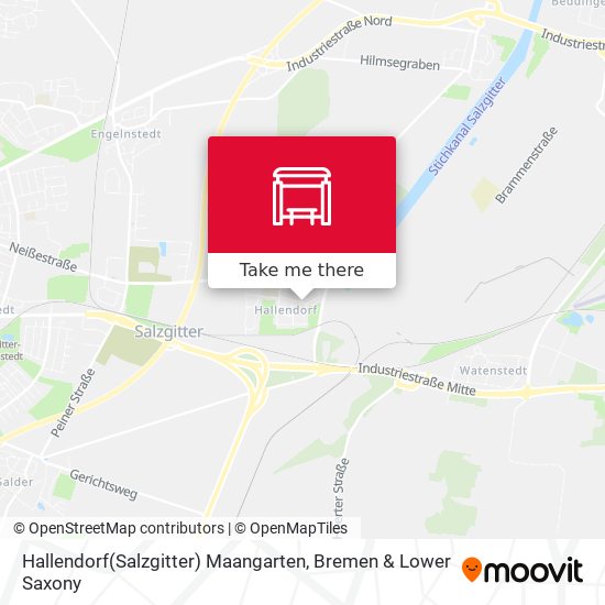 Hallendorf(Salzgitter) Maangarten map