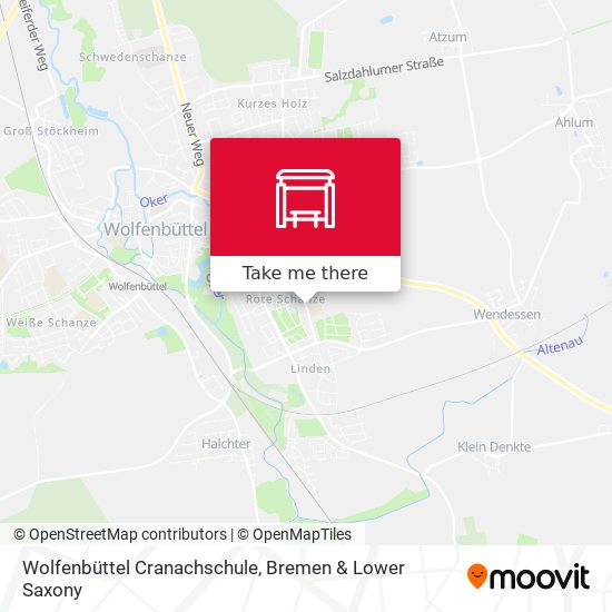Wolfenbüttel Cranachschule map