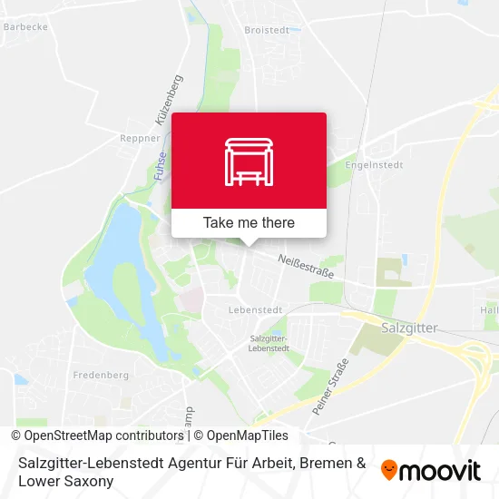 Карта Salzgitter-Lebenstedt Agentur Für Arbeit