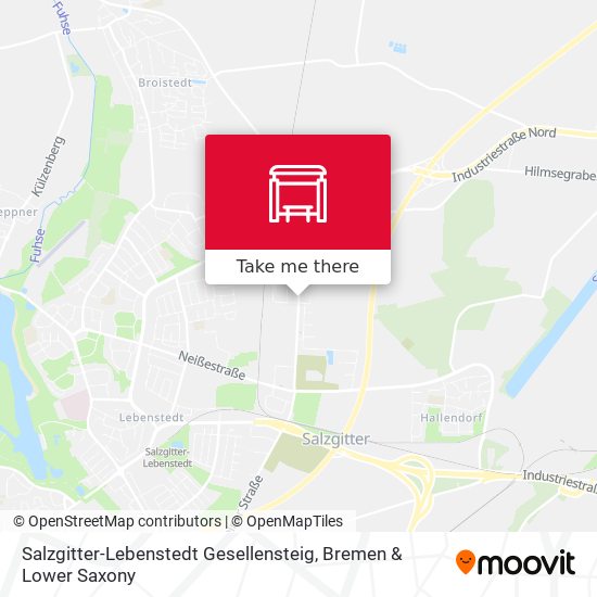 Salzgitter-Lebenstedt Gesellensteig map