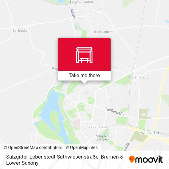 Карта Salzgitter-Lebenstedt Suthwiesenstraße
