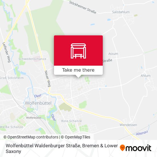 Wolfenbüttel Waldenburger Straße map