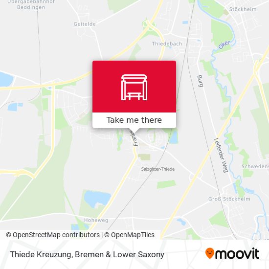 Thiede Kreuzung map