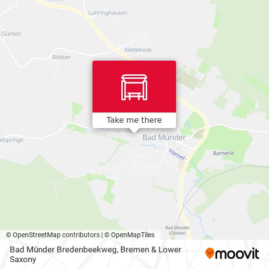 Bad Münder Bredenbeekweg map
