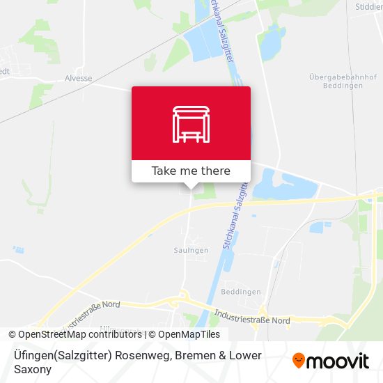 Üfingen(Salzgitter) Rosenweg map