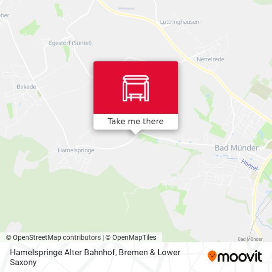 Hamelspringe Alter Bahnhof map