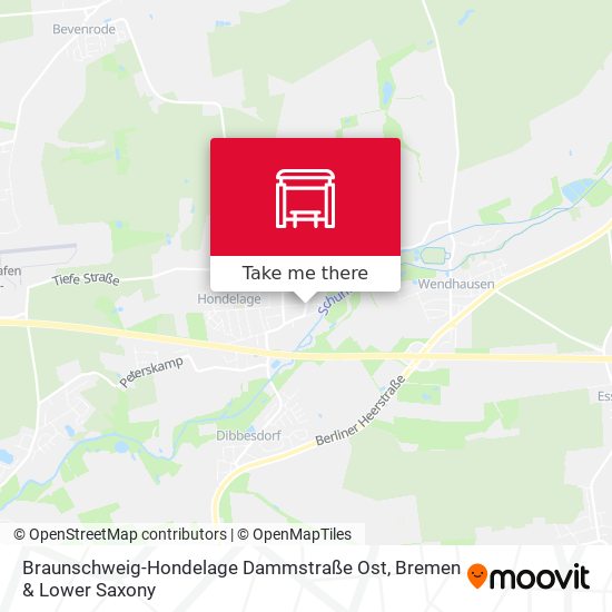 Braunschweig-Hondelage Dammstraße Ost map