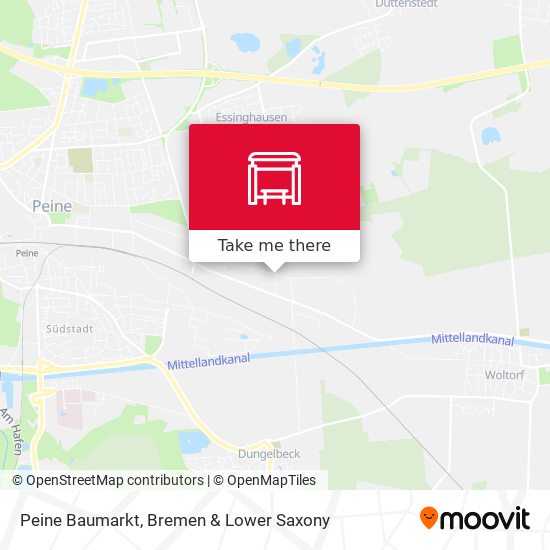 Peine Baumarkt map
