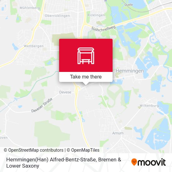 Hemmingen(Han) Alfred-Bentz-Straße map