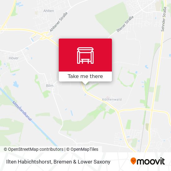 Ilten Habichtshorst map