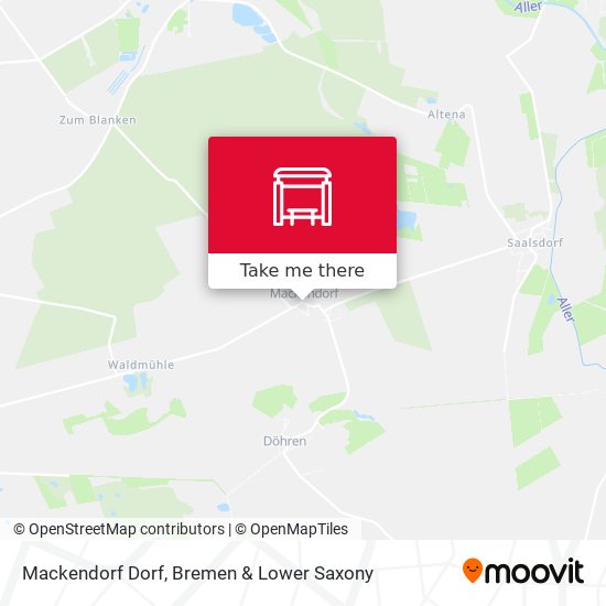 Mackendorf Dorf map