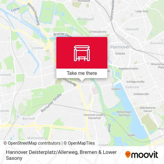Карта Hannover Deisterplatz/Allerweg