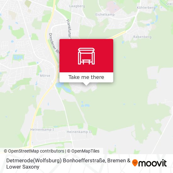 Detmerode(Wolfsburg) Bonhoefferstraße map