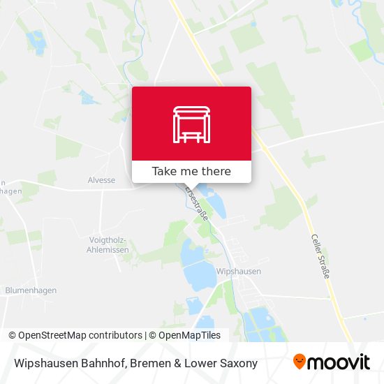 Wipshausen Bahnhof map