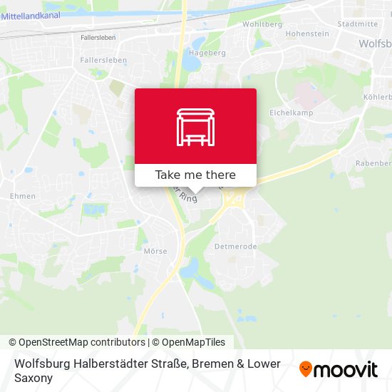 Wolfsburg Halberstädter Straße map