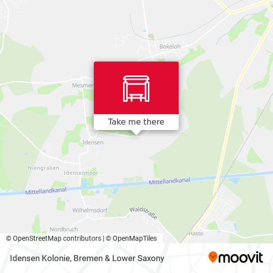 Idensen Kolonie map