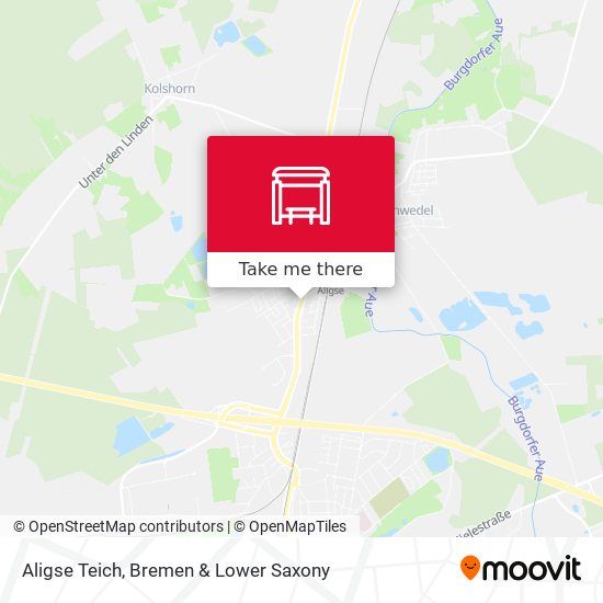 Aligse Teich map