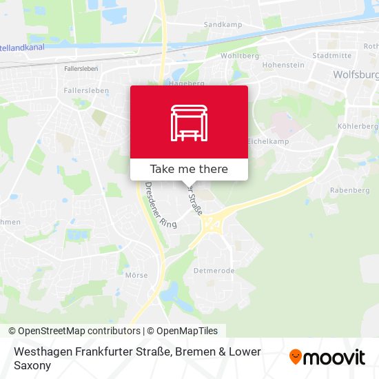 Westhagen Frankfurter Straße map
