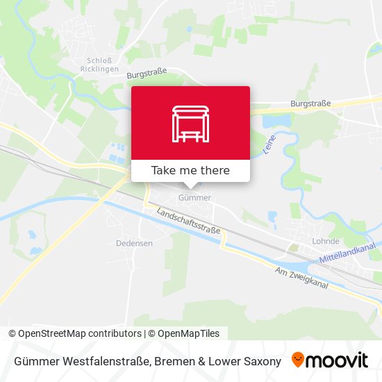 Gümmer Westfalenstraße map