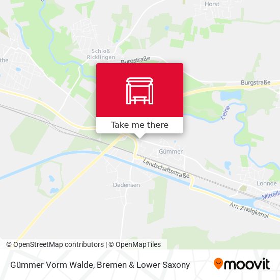 Gümmer Vorm Walde map
