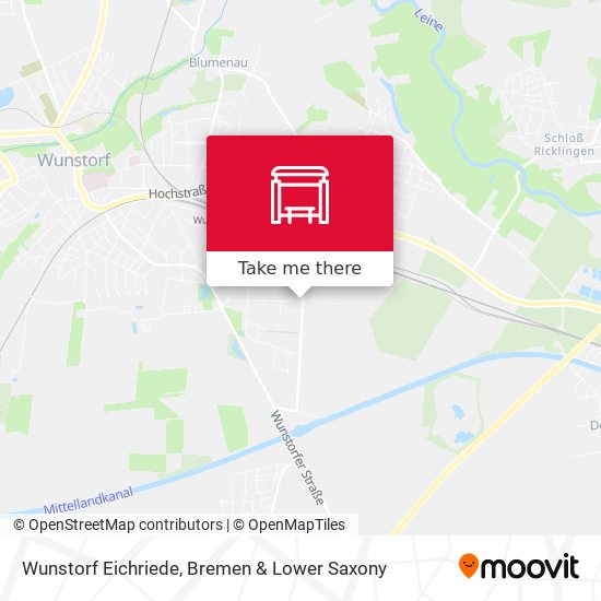 Wunstorf Eichriede map