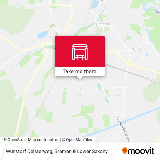 Wunstorf Deisterweg map