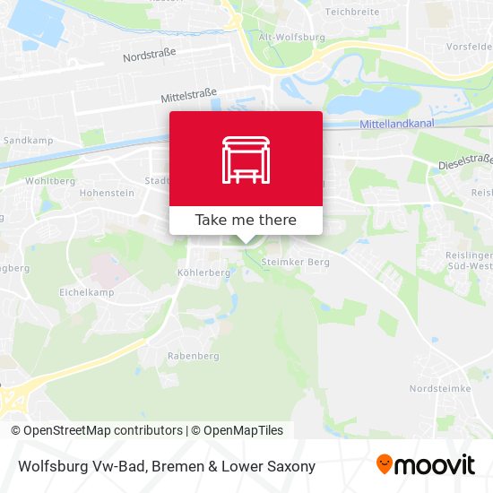 Wolfsburg Vw-Bad map