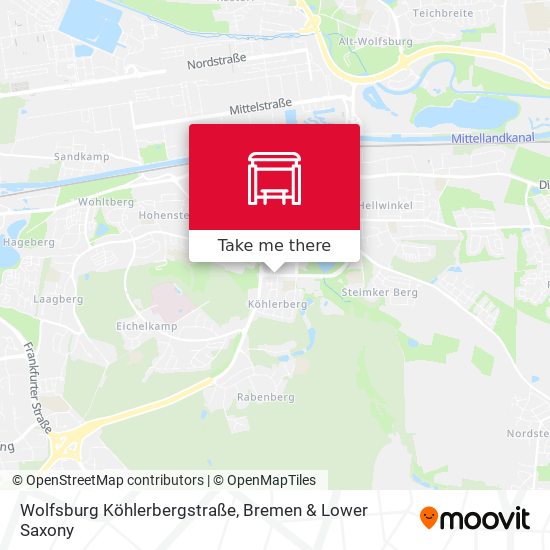Wolfsburg Köhlerbergstraße map