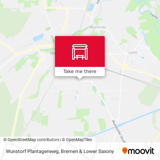 Wunstorf Plantagenweg map