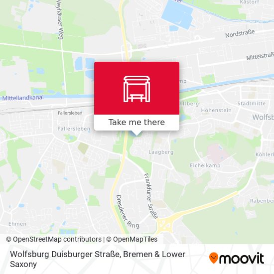 Wolfsburg Duisburger Straße map