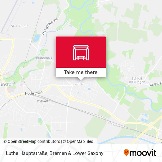 Luthe Hauptstraße map