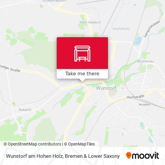 Wunstorf am Hohen Holz map