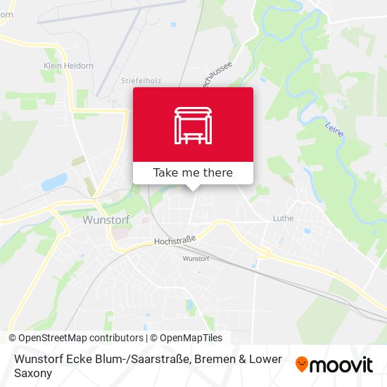 Wunstorf Ecke Blum-/Saarstraße map