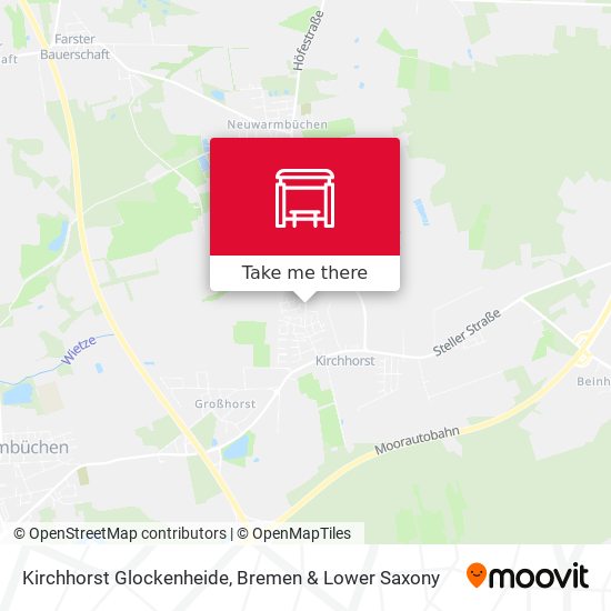 Kirchhorst Glockenheide map