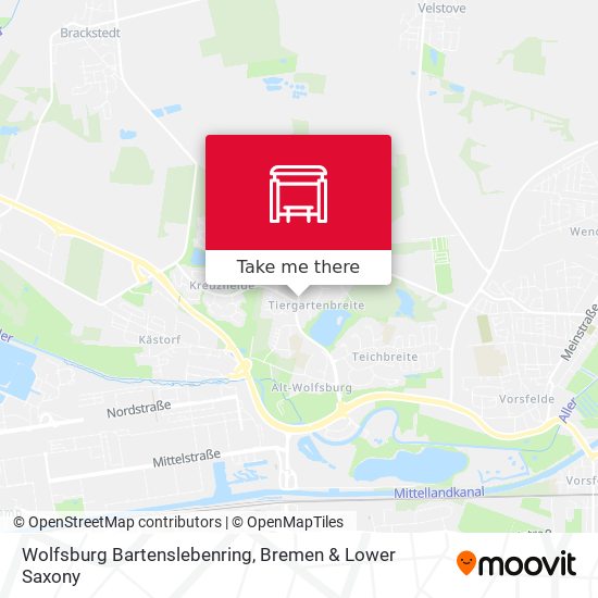 Wolfsburg Bartenslebenring map