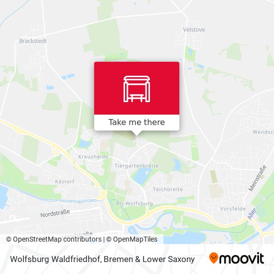 Wolfsburg Waldfriedhof map
