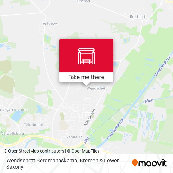 Wendschott Bergmannskamp map