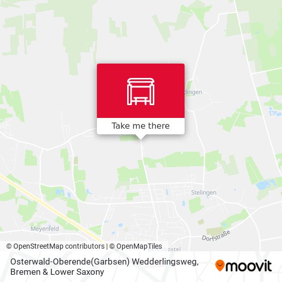 Osterwald-Oberende(Garbsen) Wedderlingsweg map