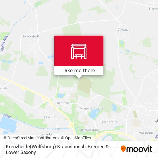 Kreuzheide(Wolfsburg) Kraunsbusch map