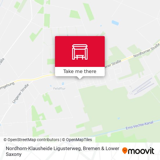 Nordhorn-Klausheide Ligusterweg map