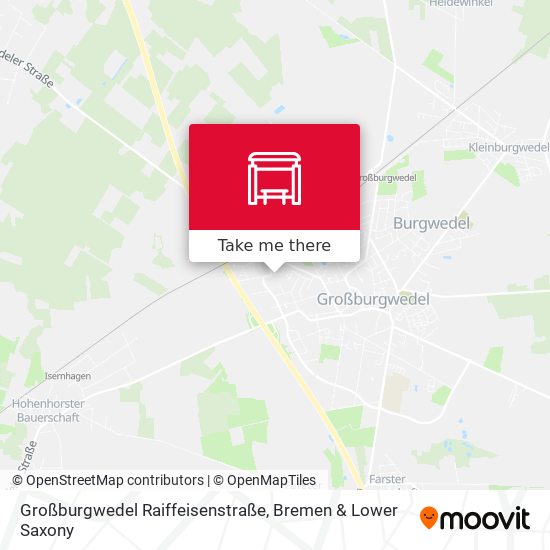 Großburgwedel Raiffeisenstraße map