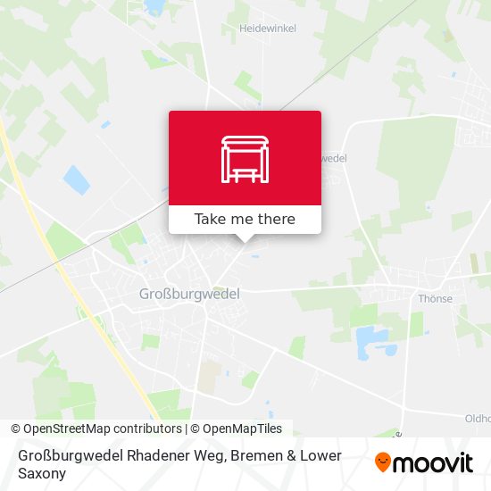 Großburgwedel Rhadener Weg map