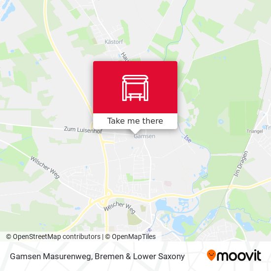 Gamsen Masurenweg map