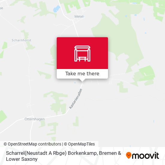 Scharrel(Neustadt A Rbge) Borkenkamp map
