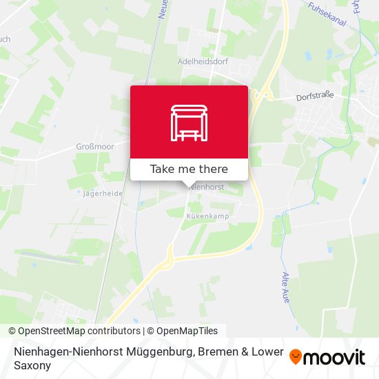 Nienhagen-Nienhorst Müggenburg map
