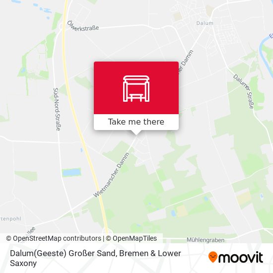 Dalum(Geeste) Großer Sand map