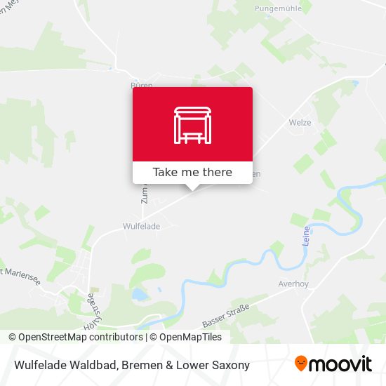 Wulfelade Waldbad map