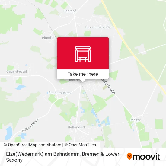 Карта Elze(Wedemark) am Bahndamm