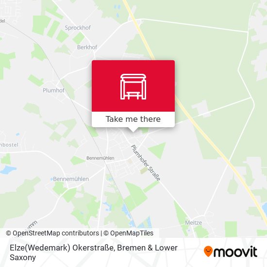 Elze(Wedemark) Okerstraße map