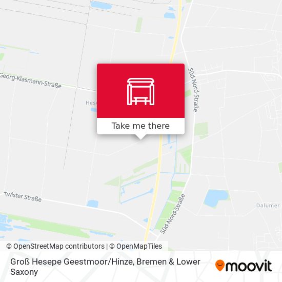Groß Hesepe Geestmoor/Hinze map